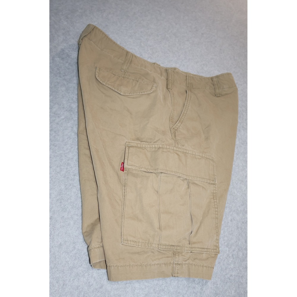 Levi's Strauss & Co Cargo Shorts Mens 34 Tan Workwear Utility Hiking Camping